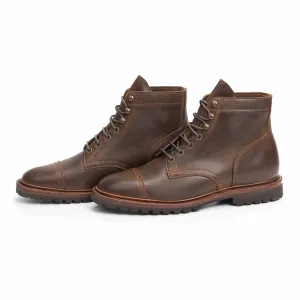 Waxy Calf Tobacco Leather Boots - Optimal