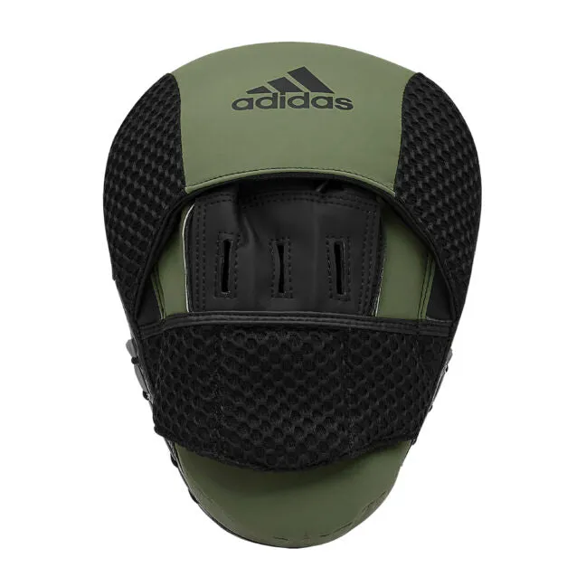 adidas Combat 50 Boxing Focus Mitts Hook & Jab Pads Green