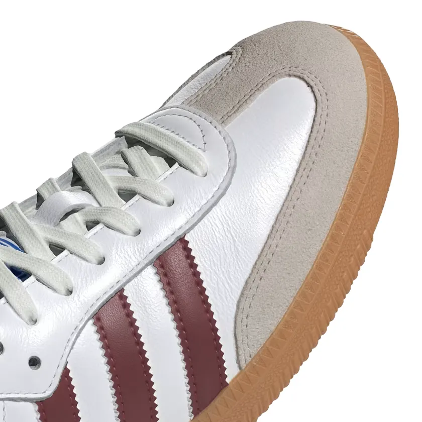 Adidas Originals men's sneakers shoe Samba OG IF3813 white-burgundy