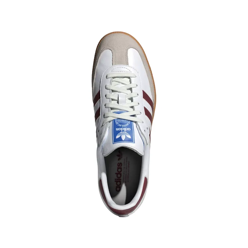 Adidas Originals men's sneakers shoe Samba OG IF3813 white-burgundy