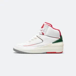 Air Jordan 2 'Origins' - White/Fire Red-Fir