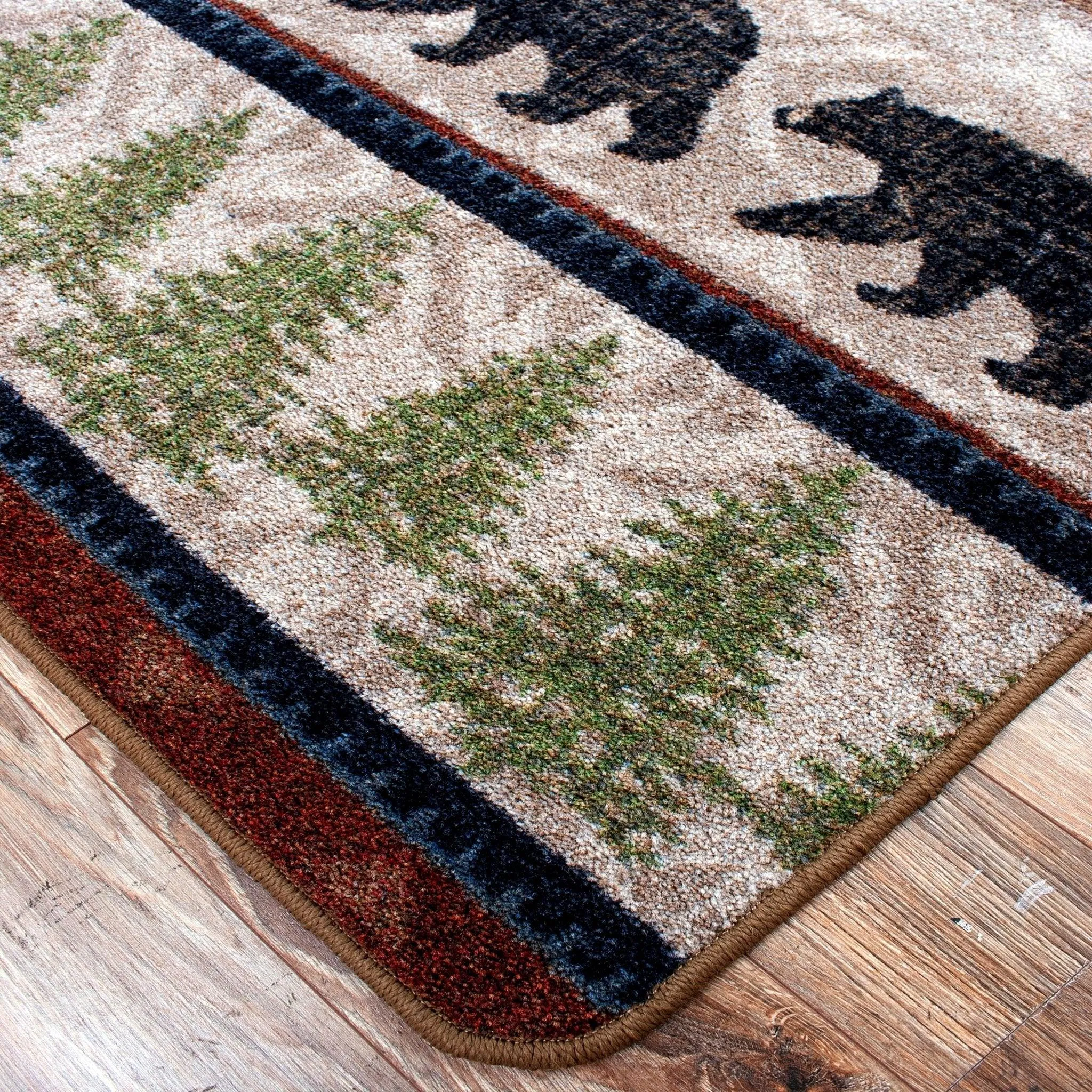 Bear Trails Forest Area Rugs