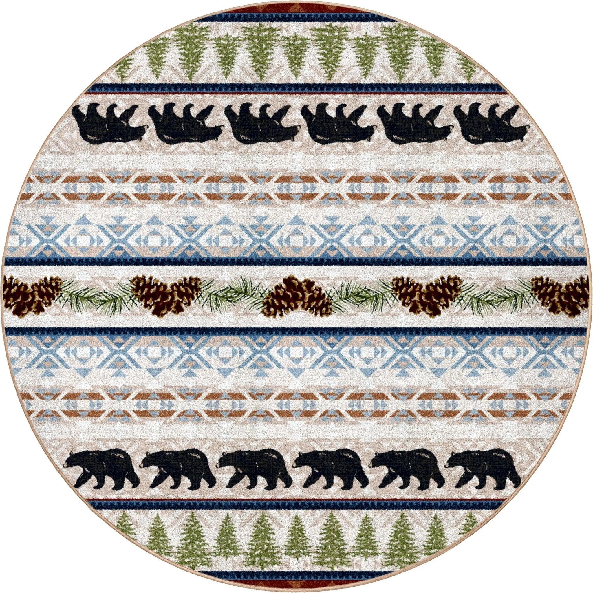 Bear Trails Forest Area Rugs