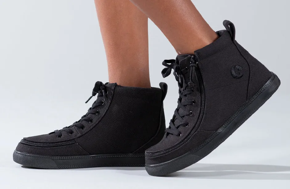 Black to the Floor Canvas BILLY Classic Lace High Tops