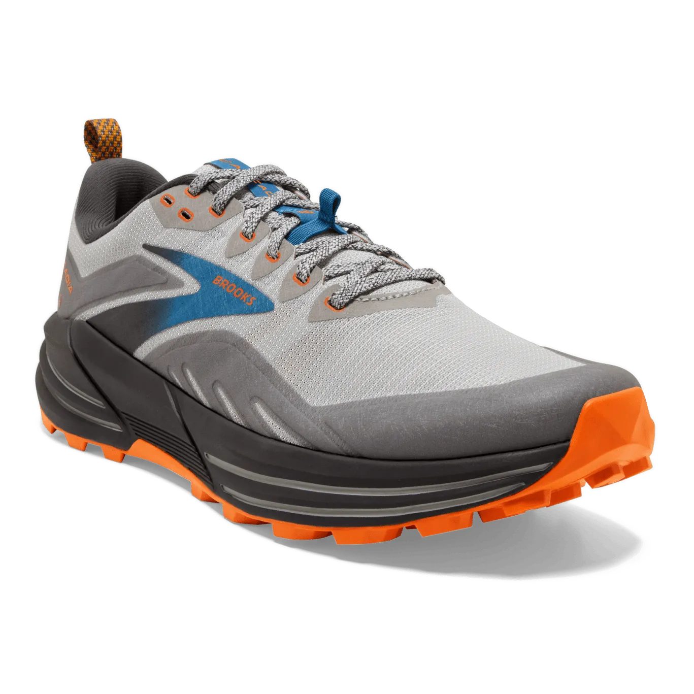 Brooks Cascadia 16 (2E Width) - Oyster Mushroom/Orange (Mens)