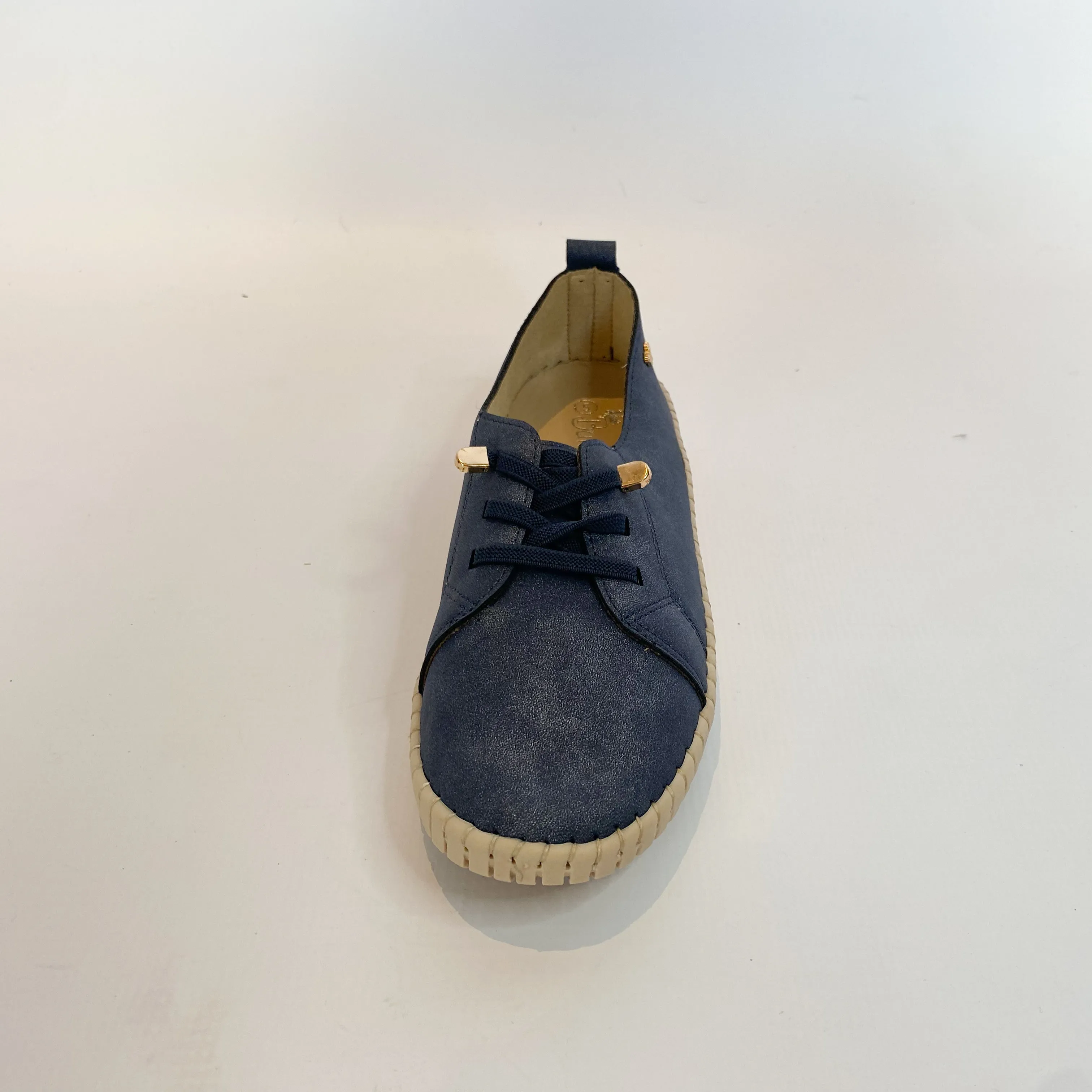 Butterfly navy comfort lace up