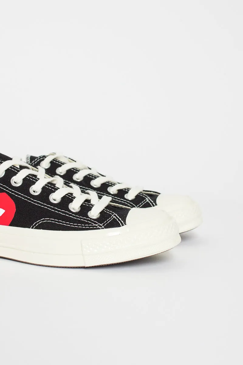 Comme Des Garons PLAY X Chuck Taylor 1970s Ox Black