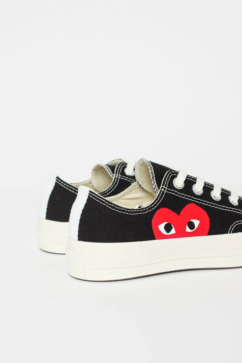 Comme Des Garons PLAY X Chuck Taylor 1970s Ox Black