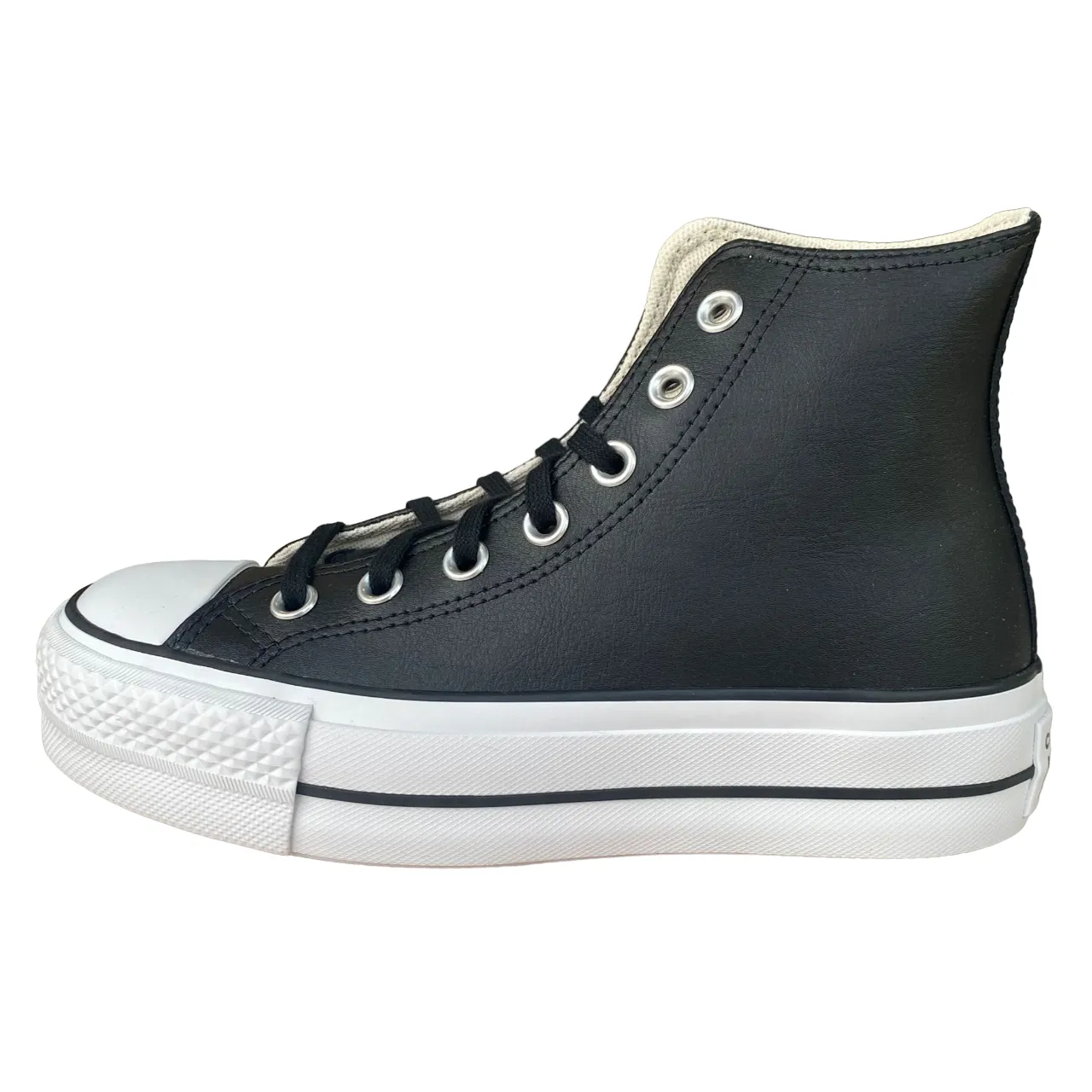 Converse high leather sneakers with wedge Chuck Taylor All Star 561675C black 