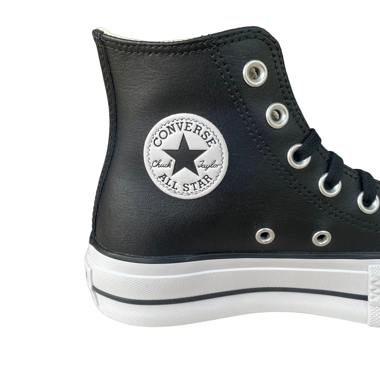 Converse high leather sneakers with wedge Chuck Taylor All Star 561675C black 