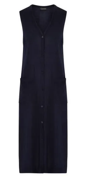 Florence Long Cardigan - Navy - 50% OFF