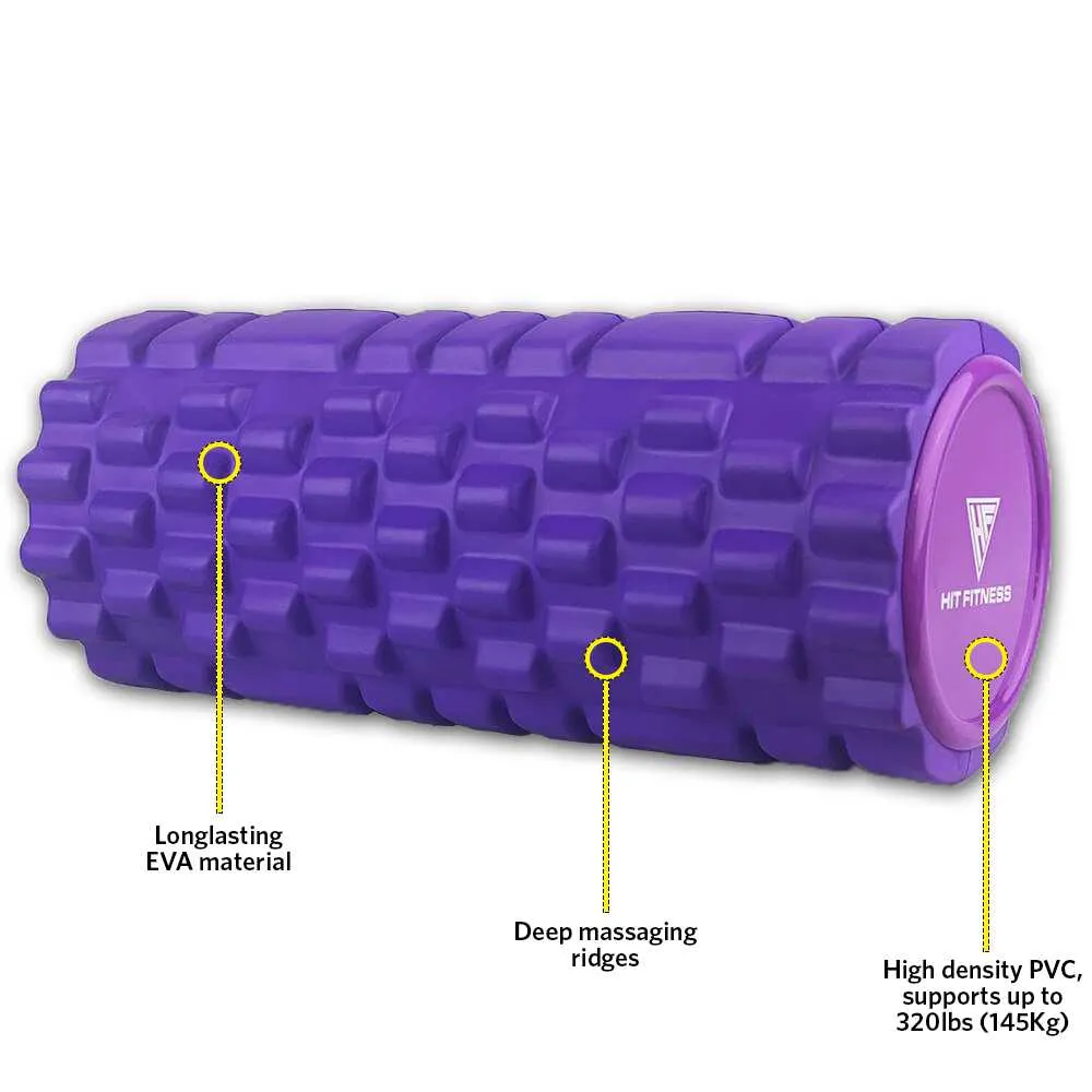 Hit Fitness Foam Roller | Purple