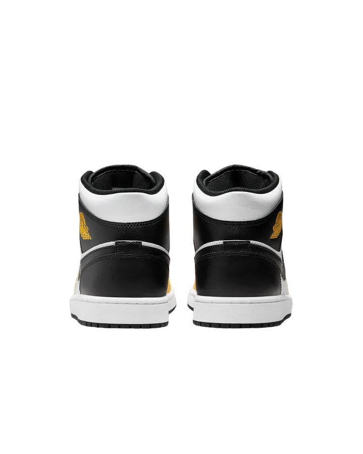 Jordan men's sneakers shoe Air Jordan 1 Mid DQ8426-701 yellow ocher-black-white