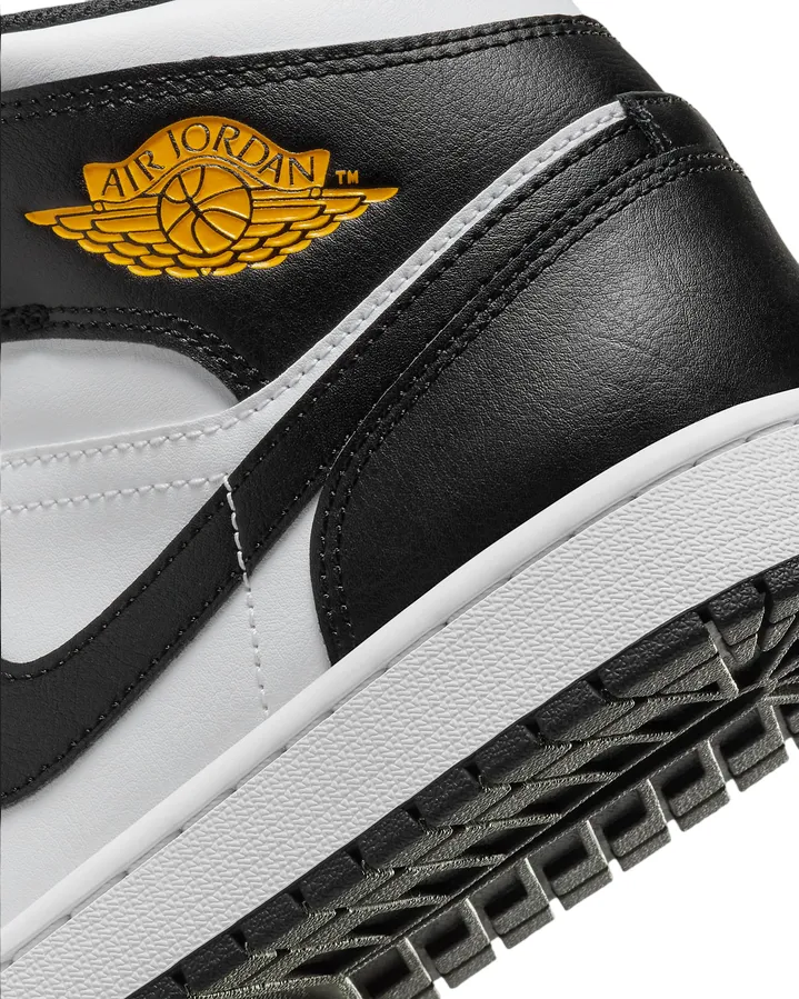 Jordan men's sneakers shoe Air Jordan 1 Mid DQ8426-701 yellow ocher-black-white