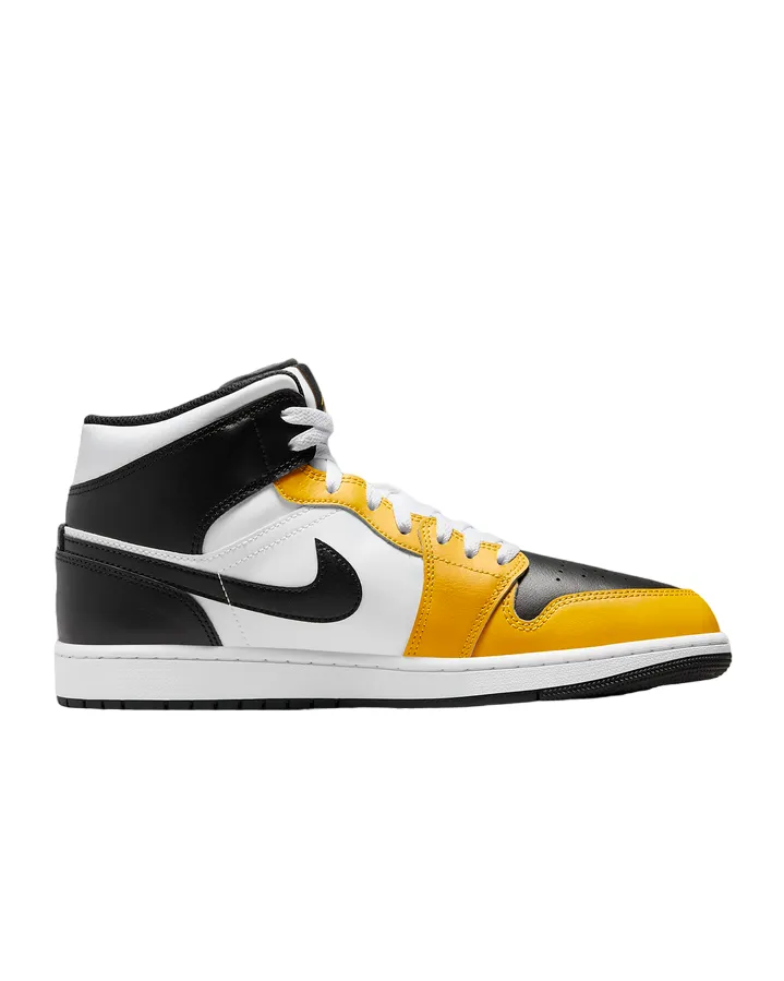 Jordan men's sneakers shoe Air Jordan 1 Mid DQ8426-701 yellow ocher-black-white