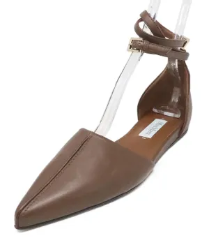 Max Mara Brown Leather Flats sz 9