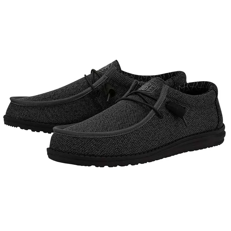 Men's Wally Sox in Micro Black