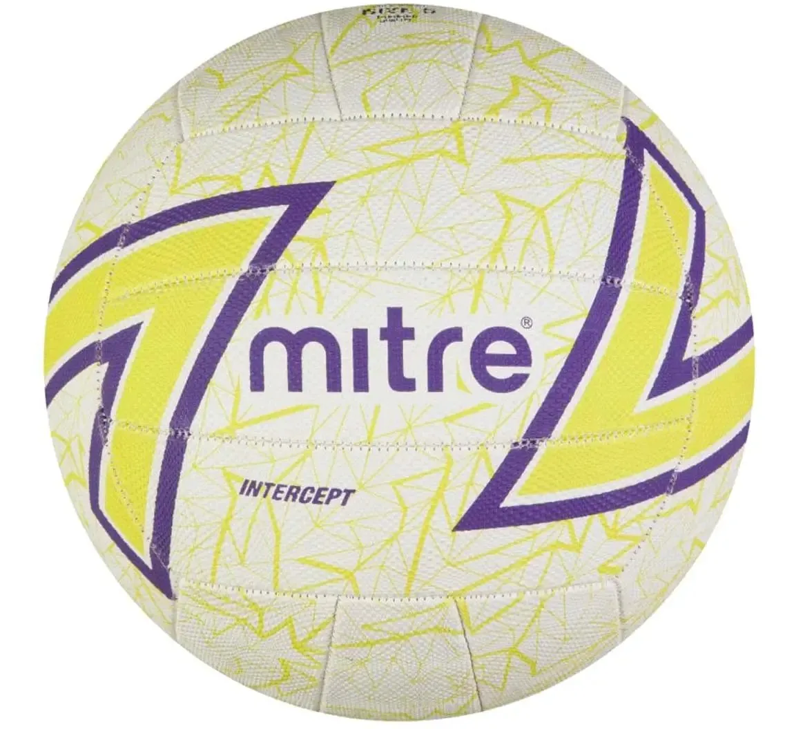 Netballs - Mitre Intercept - Pack of 5 - Sizes 4 & 5