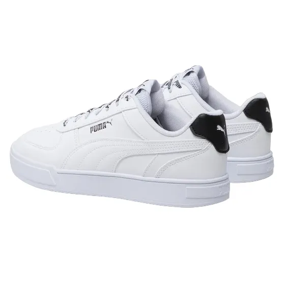 Stylish Puma Mens Caven Logomania Sneakers 383857-01 in Classic White