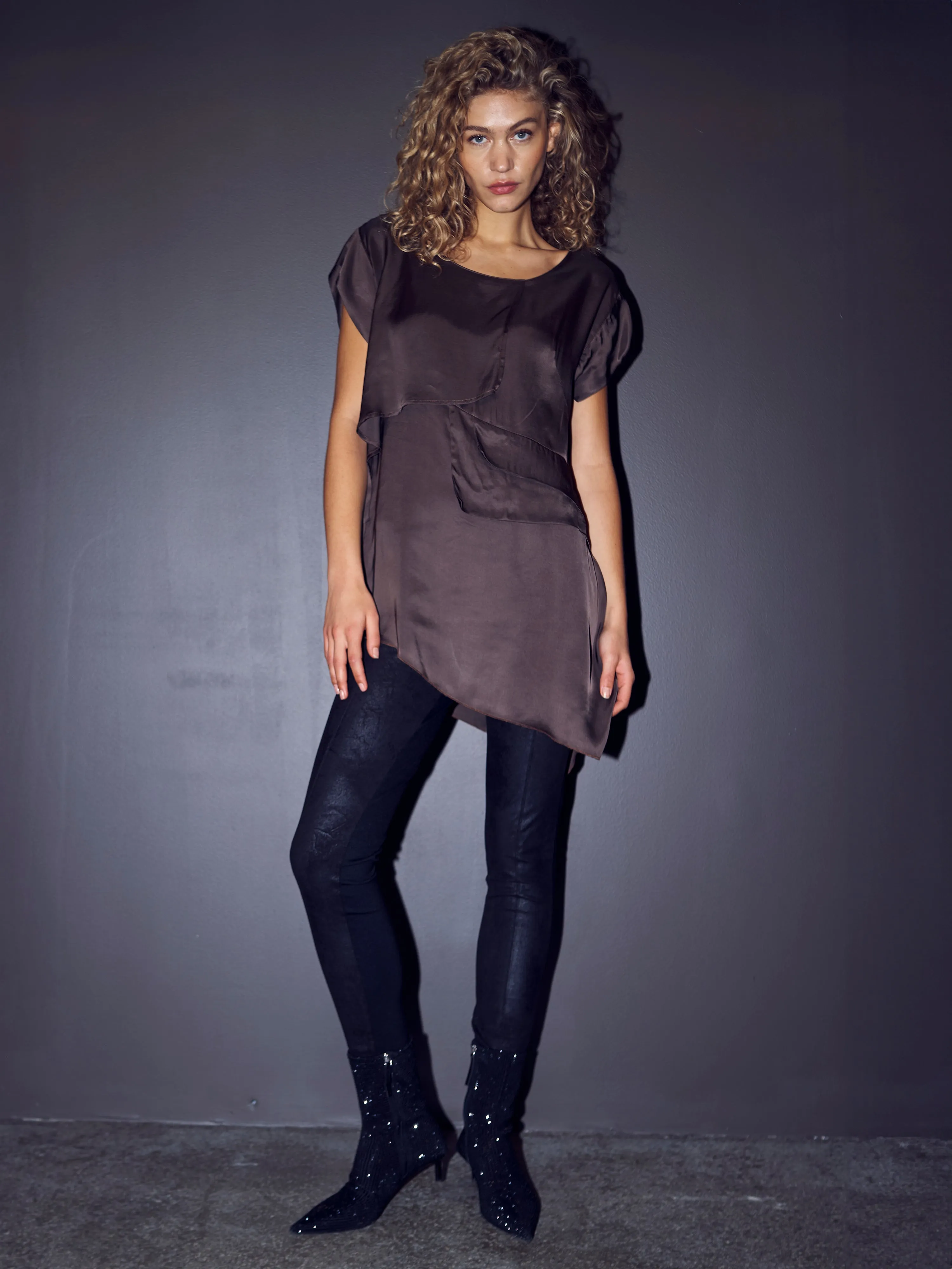 VALINA tunic - Dark Brown